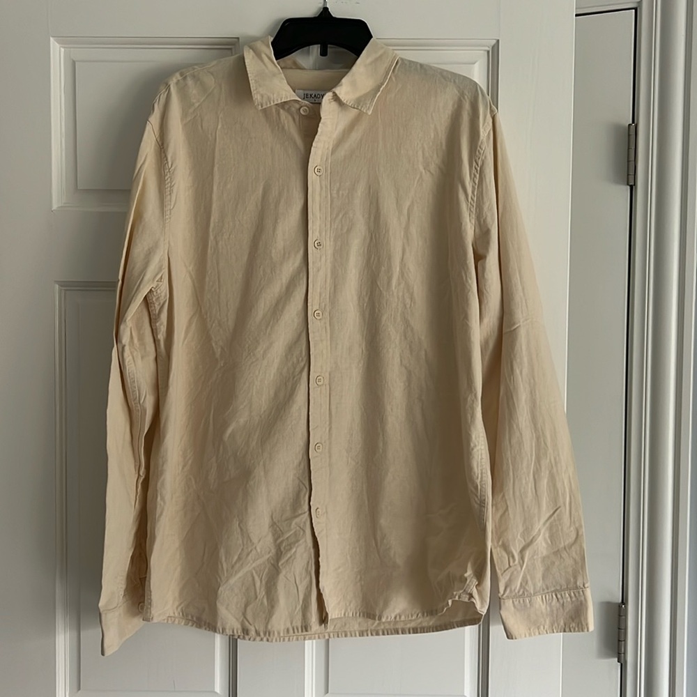 Men’s cream dress shirt